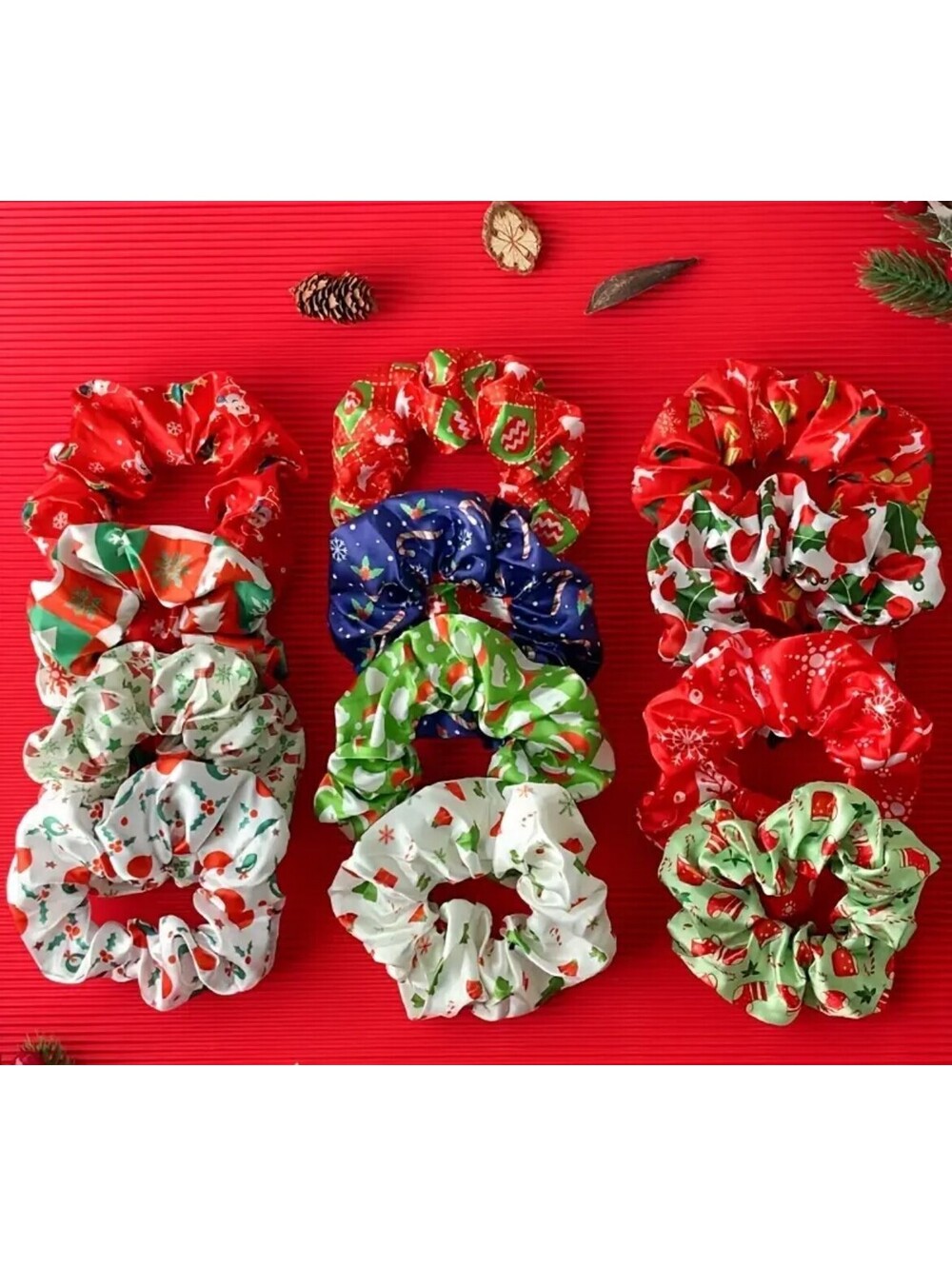 6 Days SCRUNCHIES CHRISTMAS Calendar,